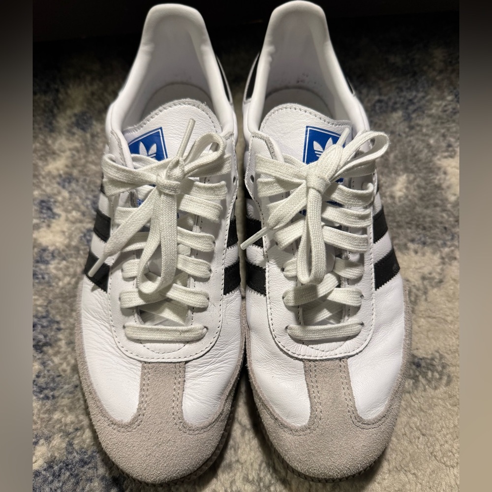 Adidas Samba White and Black Sneakers 👟